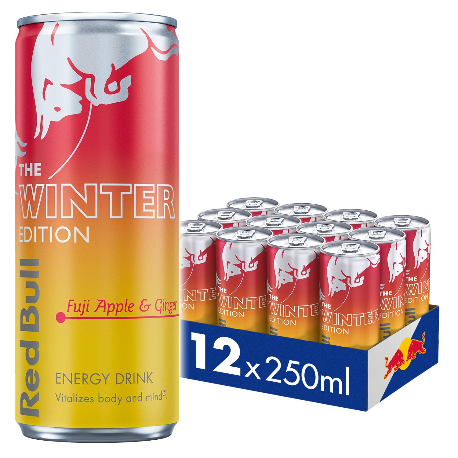 Red Bull Energy Drink Winter 2025 Fuji Apple & Ginger 250ml - 12 Pack