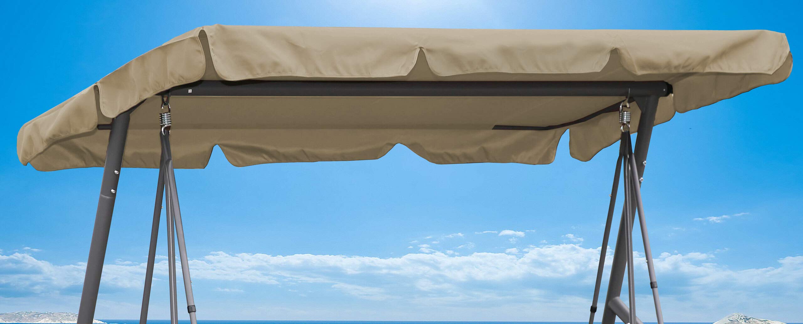 Jolof Store 3-Seater Universal Swing Hammock Replacement Roof | Sand