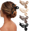 Jolof Store Butterfly Bow Hair Claw Clips – 4 Pcs Large Non-Slip Set