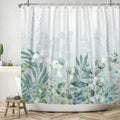 Jolof Store Eucalyptus Leaves Shower Curtain | Waterproof Polyester, 180x200cm