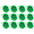 VOANZO Juggling Dance Scarves 12 Pieces Green Chiffon Scarves for Juggling Dance and Performance Soft Fabric