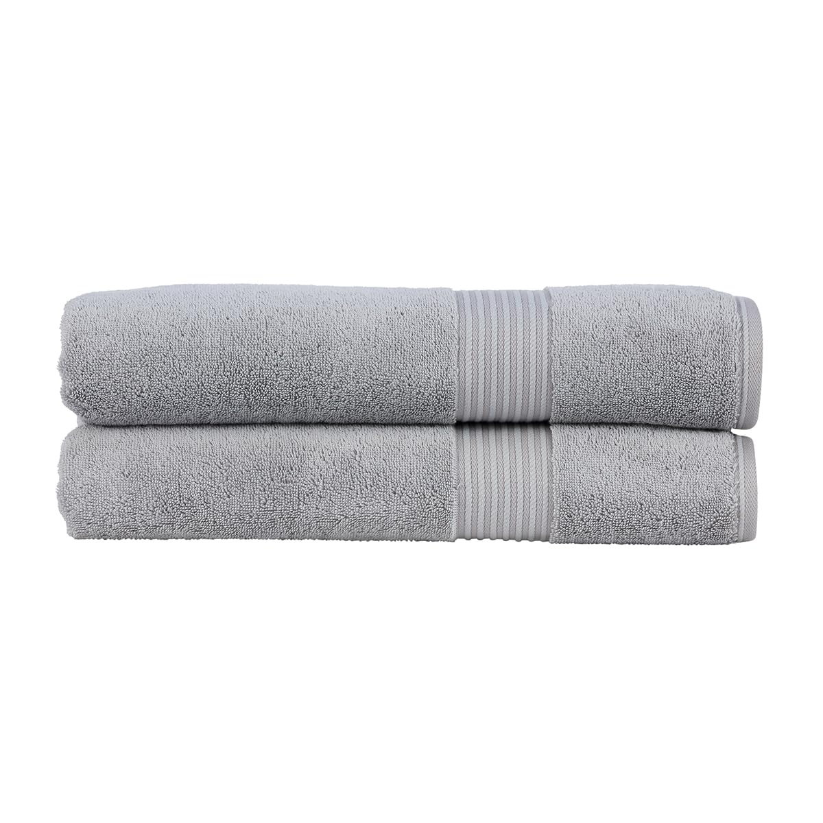Christy Supreme Hygro Bath Sheets Set | Supima Cotton | Silver Grey