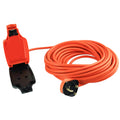 Netagon IP54 Waterproof Outdoor Extension Lead - 15M Single Socket