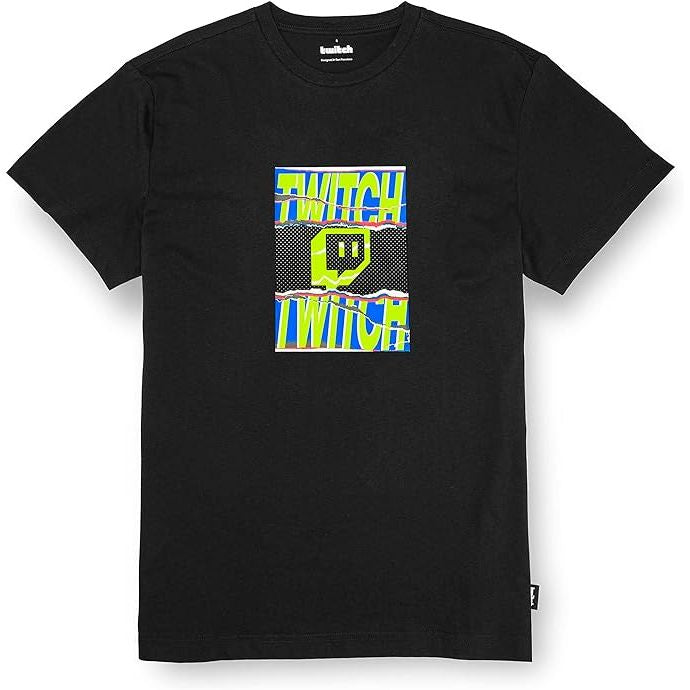 Twitch Graphic T-Shirt – Official Unisex 100% Cotton Tee, Black
