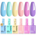 Beetles Hema-Free Pastel Gel Polish Set - 6 Colors Fairy Tale Dream