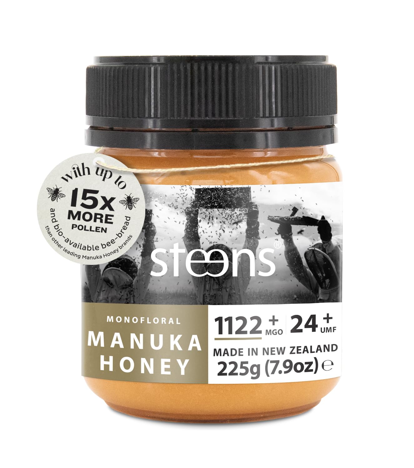 Steens Raw Manuka Honey UMF 24+ MGO 1122+ New Zealand Honey – 225g