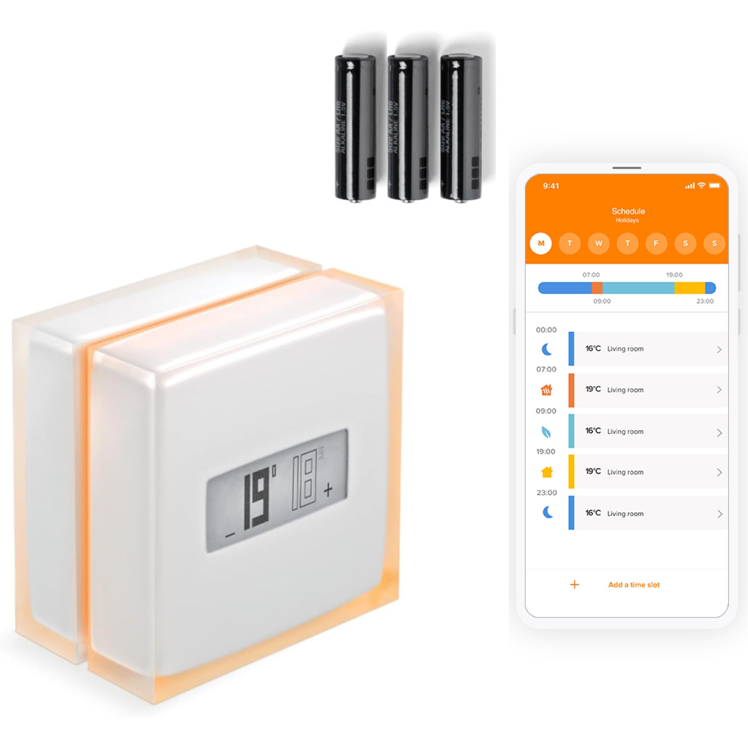 Netatmo Smart WiFi Thermostat – Energy Saving Boiler Control | NTH01-AMZ