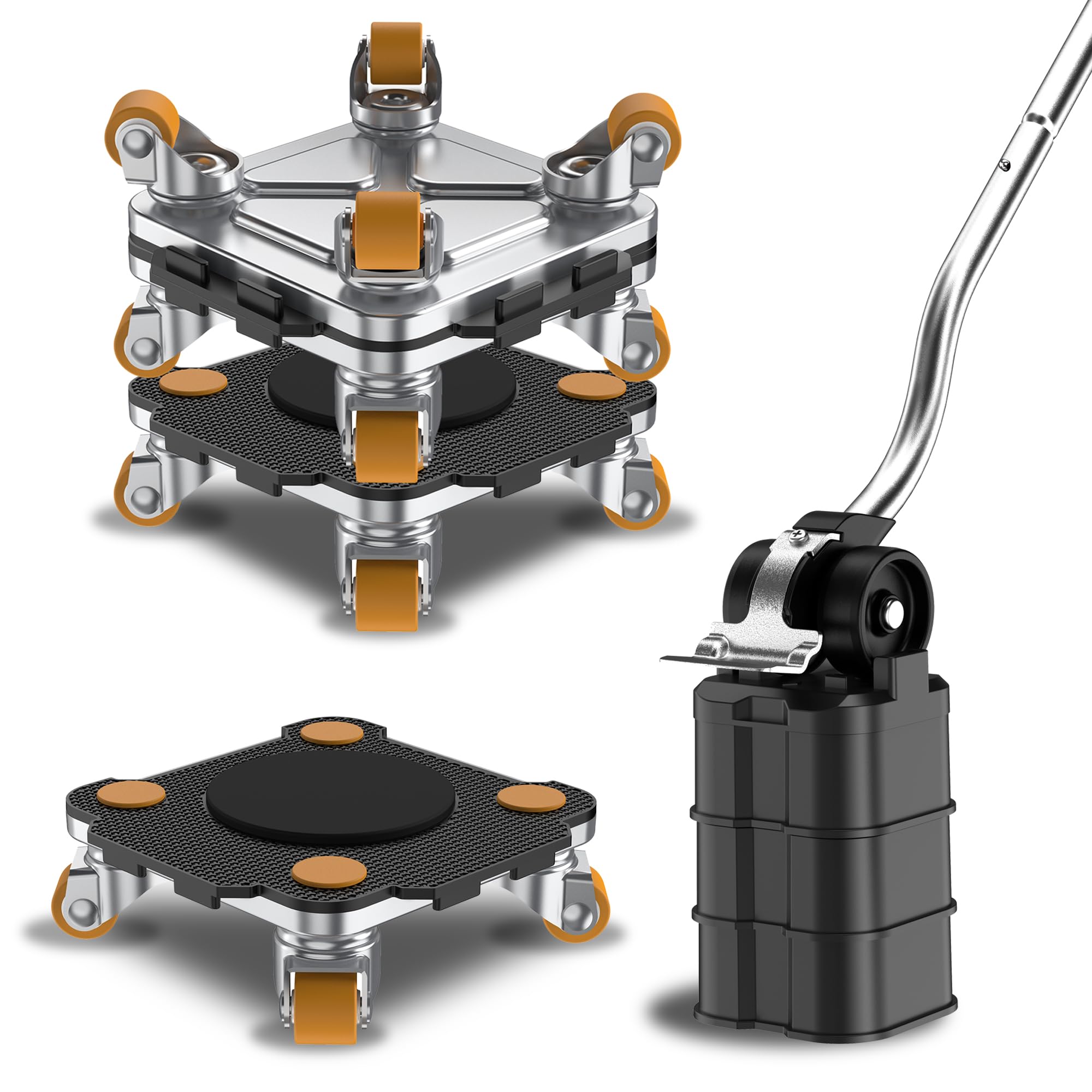 ONEON Furniture Mover Pro Set – Heavy Duty Dolly and Lifter, 5-Piece