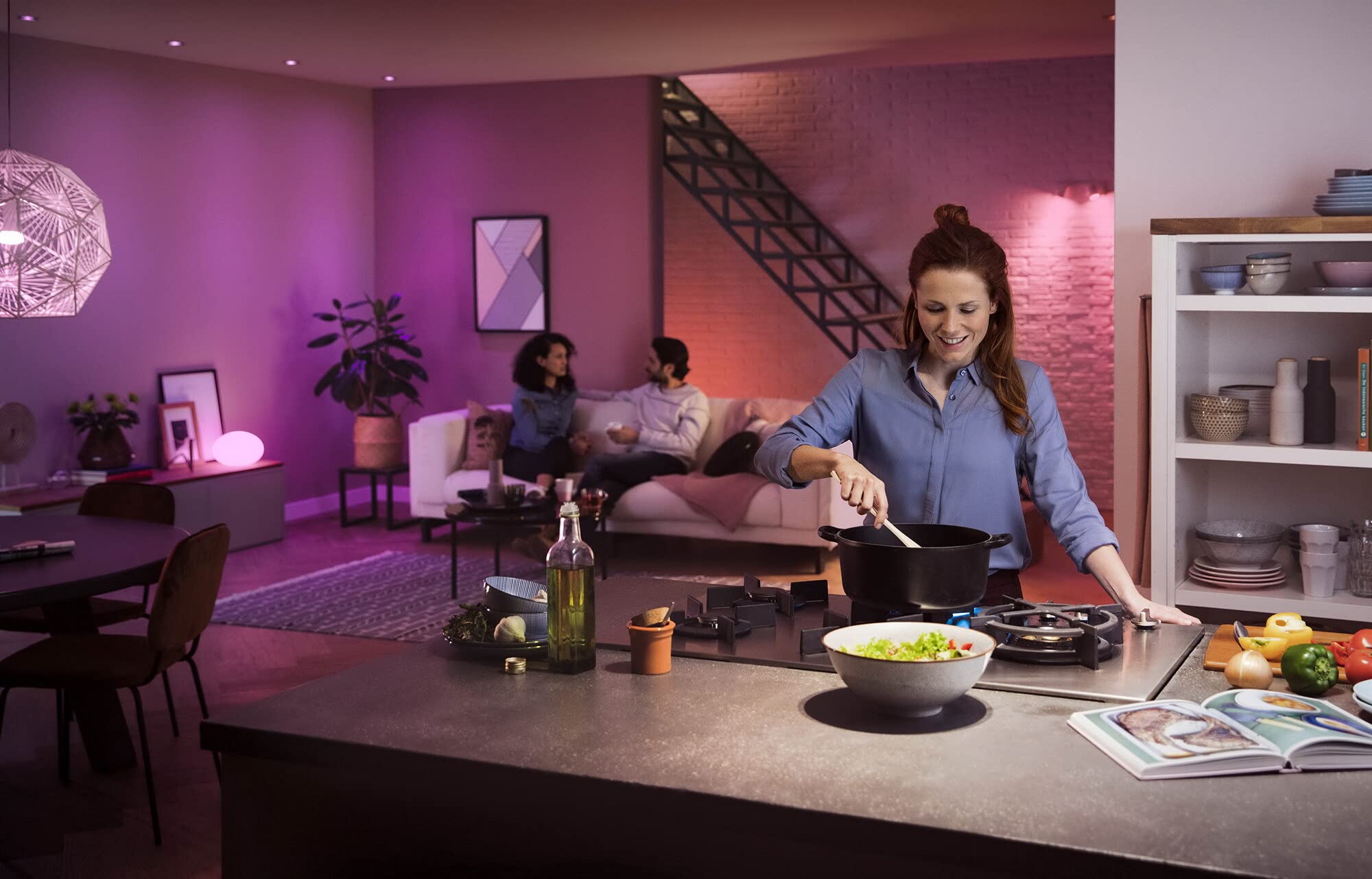 Philips Hue White & Colour Ambiance E27 Smart LED Bulb 2-Pack
