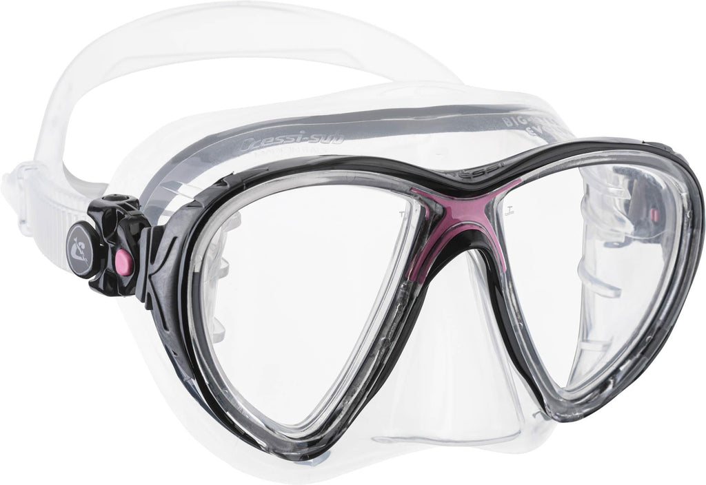 Cressi Big Eyes Evolution Mask & Alpha Ultra Dry Snorkel Set - Pink