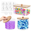 3-Piece Laundry Detergent Storage Jars with Bamboo Lids