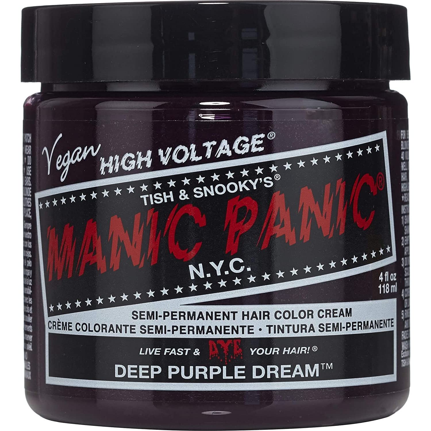 Manic Panic Deep Purple Dream Semi-Permanent Vegan Hair Dye - 118ml