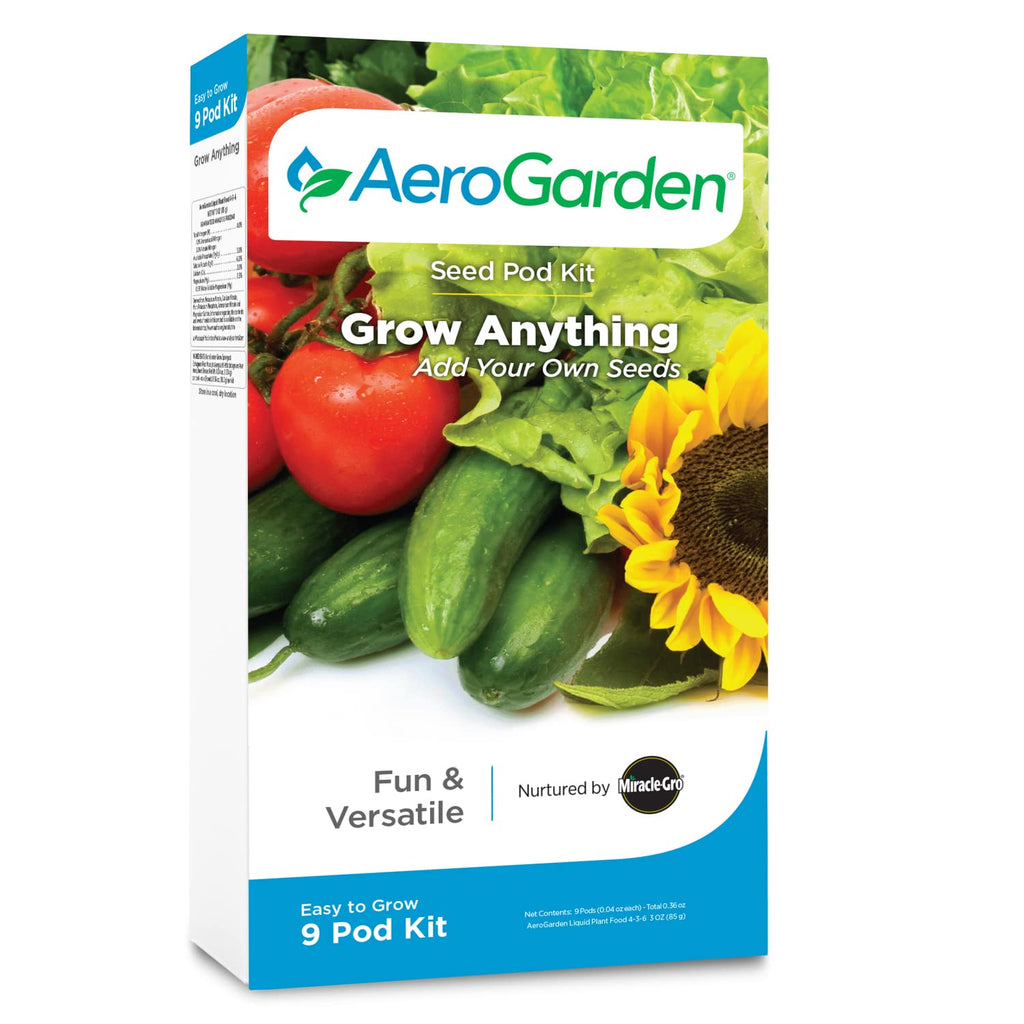 AeroGarden Grow Anything Seed Pod Kit – 9-Pod Hydroponic Supply Set