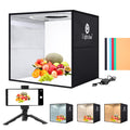 Lightdow 12" Portable Photo Light Box | Mini Shooting Tent with 120 LEDs