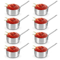 Jolof Store 8Pcs Stainless Steel Mini Saucepan Cups with Handle, 100ml