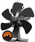 Jolof Store Heat Powered Wood Stove Fan – 6 Blades Silent Log Burner Fan
