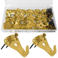 Jolof Store Heavy Duty Picture Hooks for Hard Walls - 50lbs, 30 Pack
