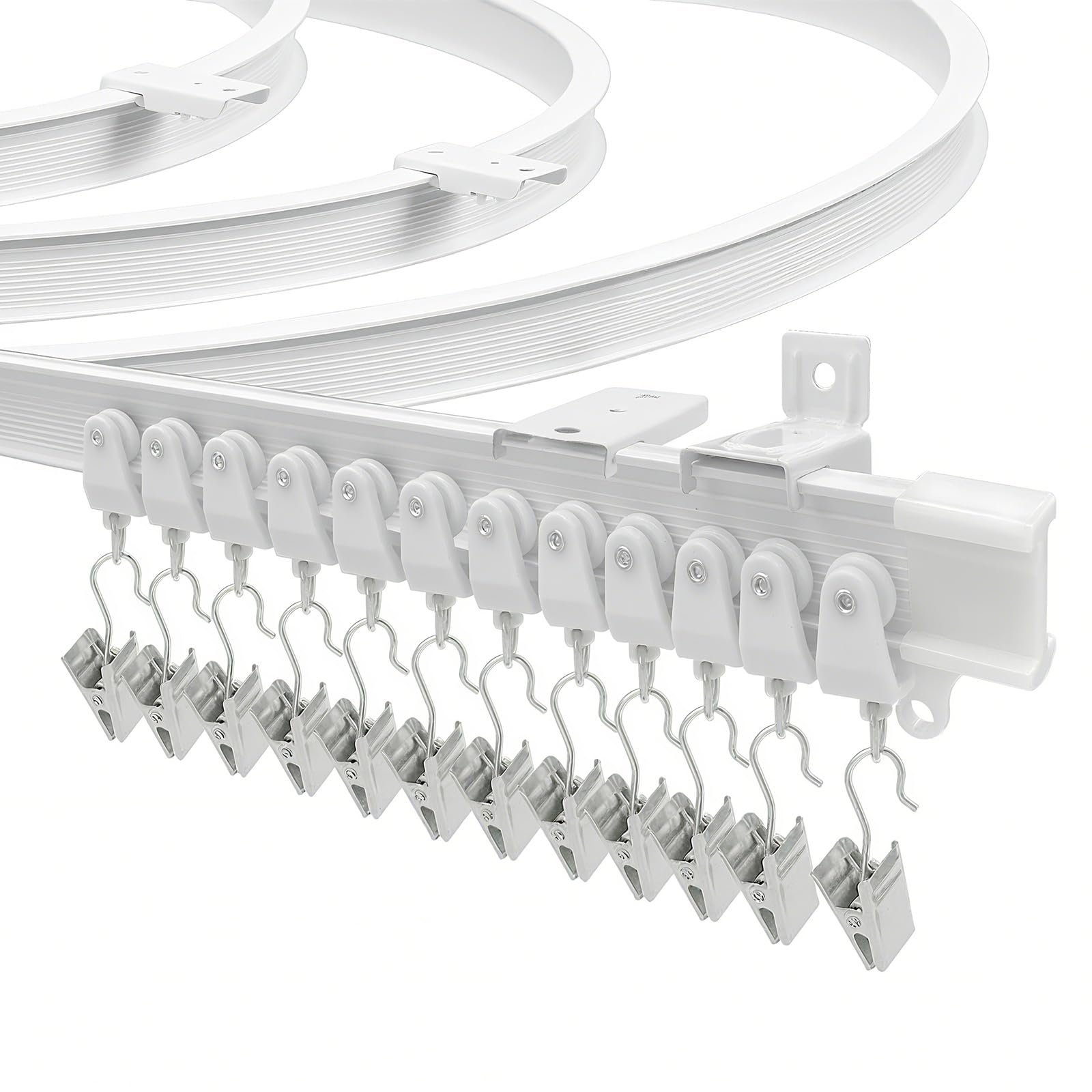 Jolof Store 2.5m Flexible Curtain Track | Heavy Duty Bendable Ceiling Rail
