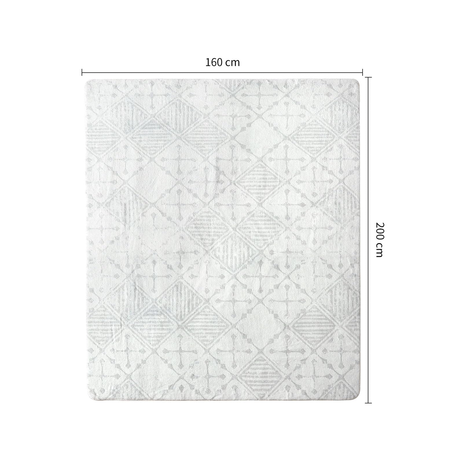 Leesentec Abstract Geometric Area Rug – Soft Non-Slip Modern Carpet