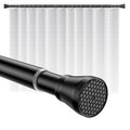 Jolof Store Stainless Steel Extendable Shower Curtain Tension Rod 113-197cm