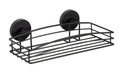 WENKO Vacuum-Loc Wall Shelf – Black Steel Drill-Free Storage Basket