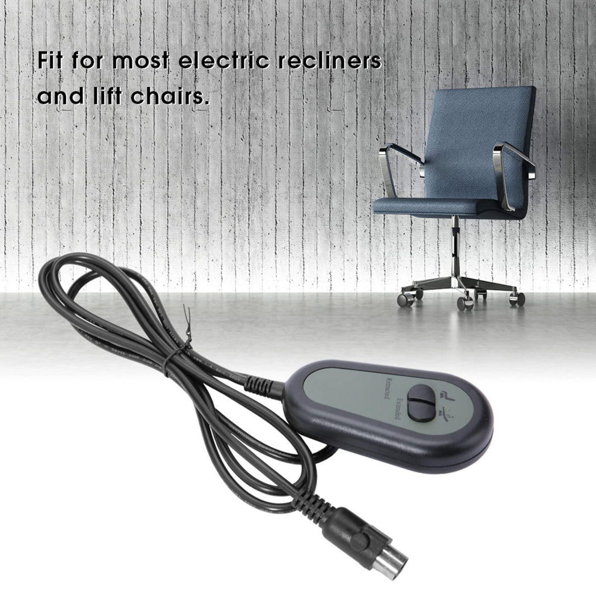 Recliner Chair Switch Controller,5 Pin Electric Recliner Switch Replacement with 2 Button,Hand Switch Controller for Recliners and Lifting Chair - image 4