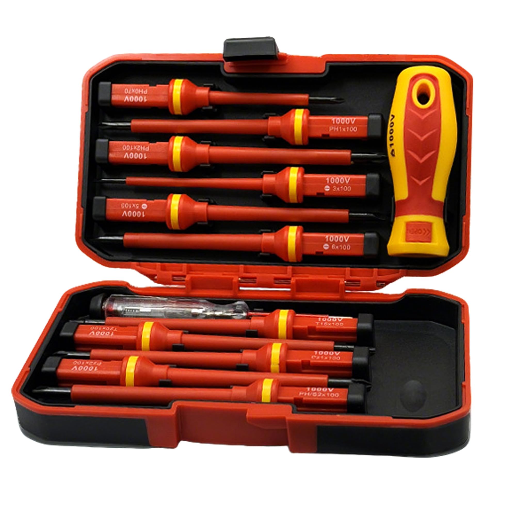 Jolof Store 13-Piece Insulated Electrical Screwdriver Set with Case