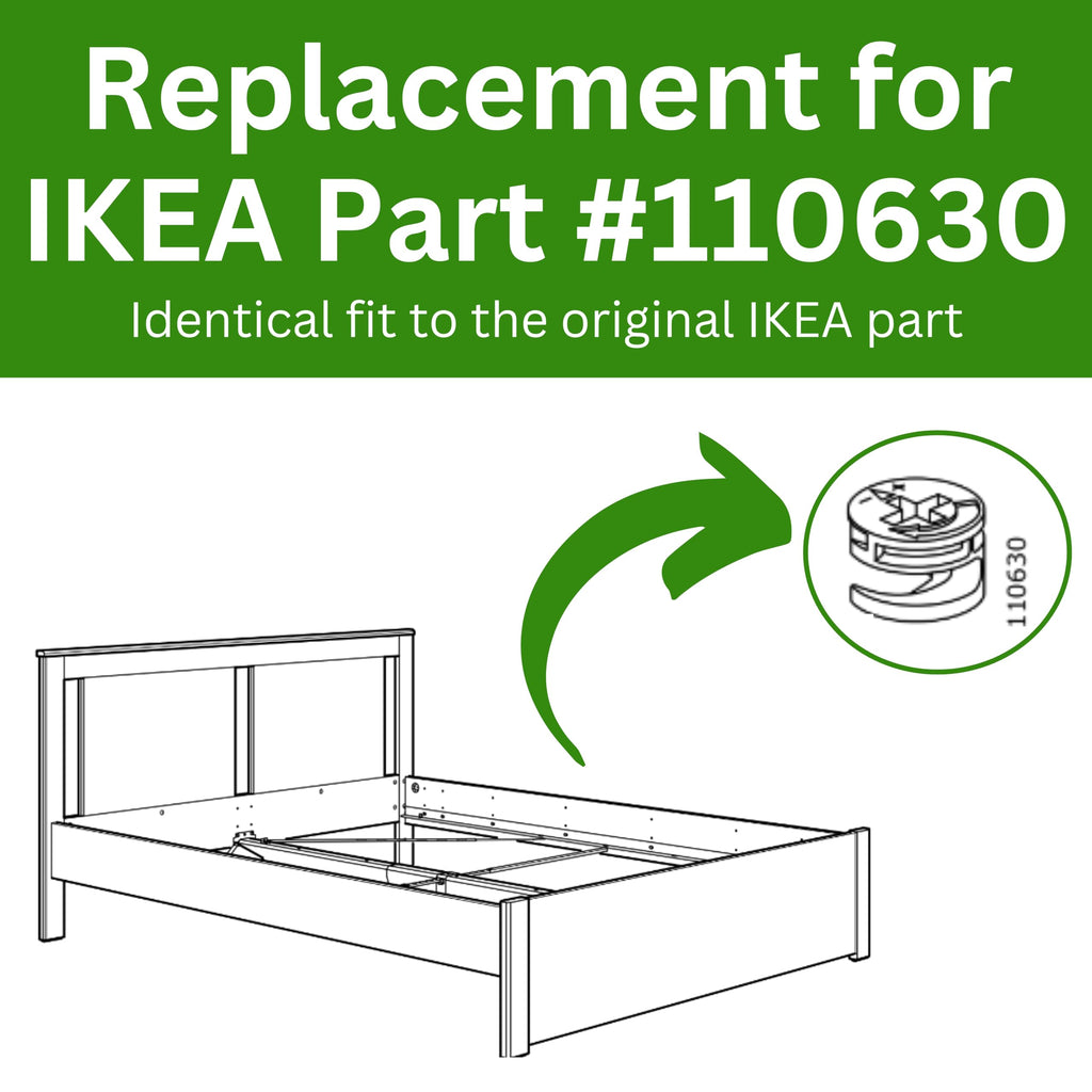 Spare Hardware Parts Cam Lock Nut 12MM | Replacement for IKEA Part # 110630 | Pack of 10 - image 2