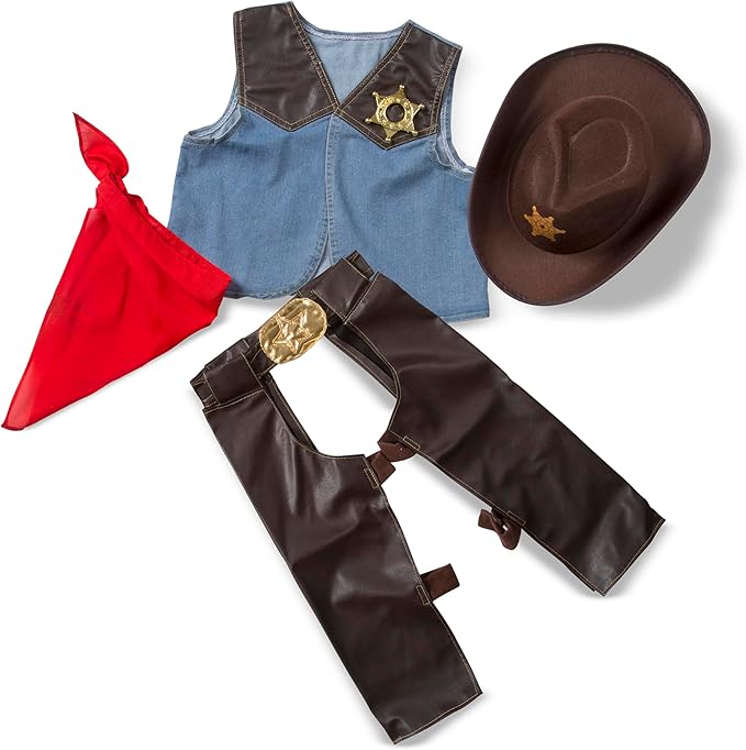 Melissa & Doug Cowboy Role Play Costume Set