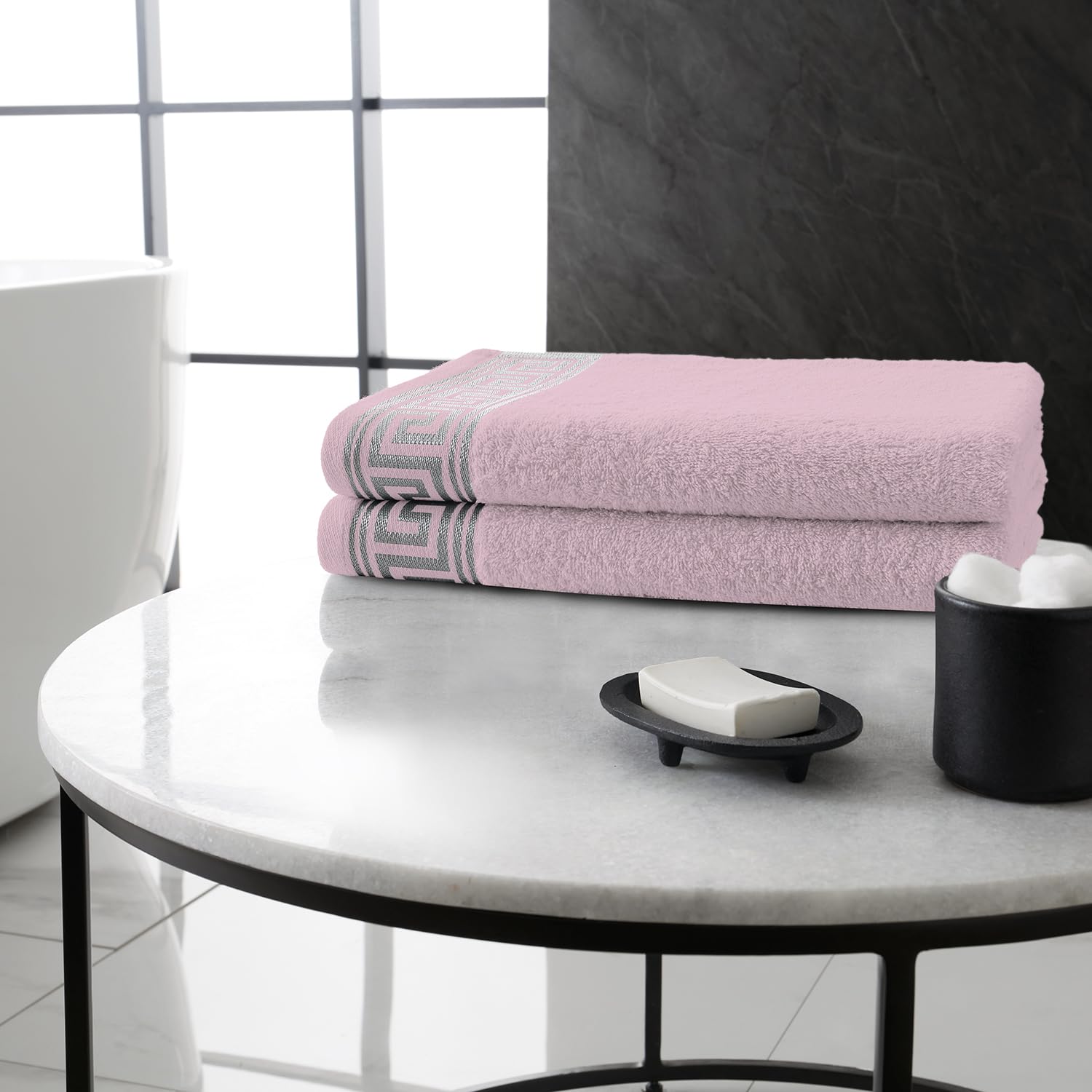 GC Gaveno Cavailia 2-Pack Egyptian Cotton Jumbo Bath Sheets – 500 GSM