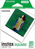 Fujifilm Instax Square Instant Film - ISO 800 White Border (20 Shots)