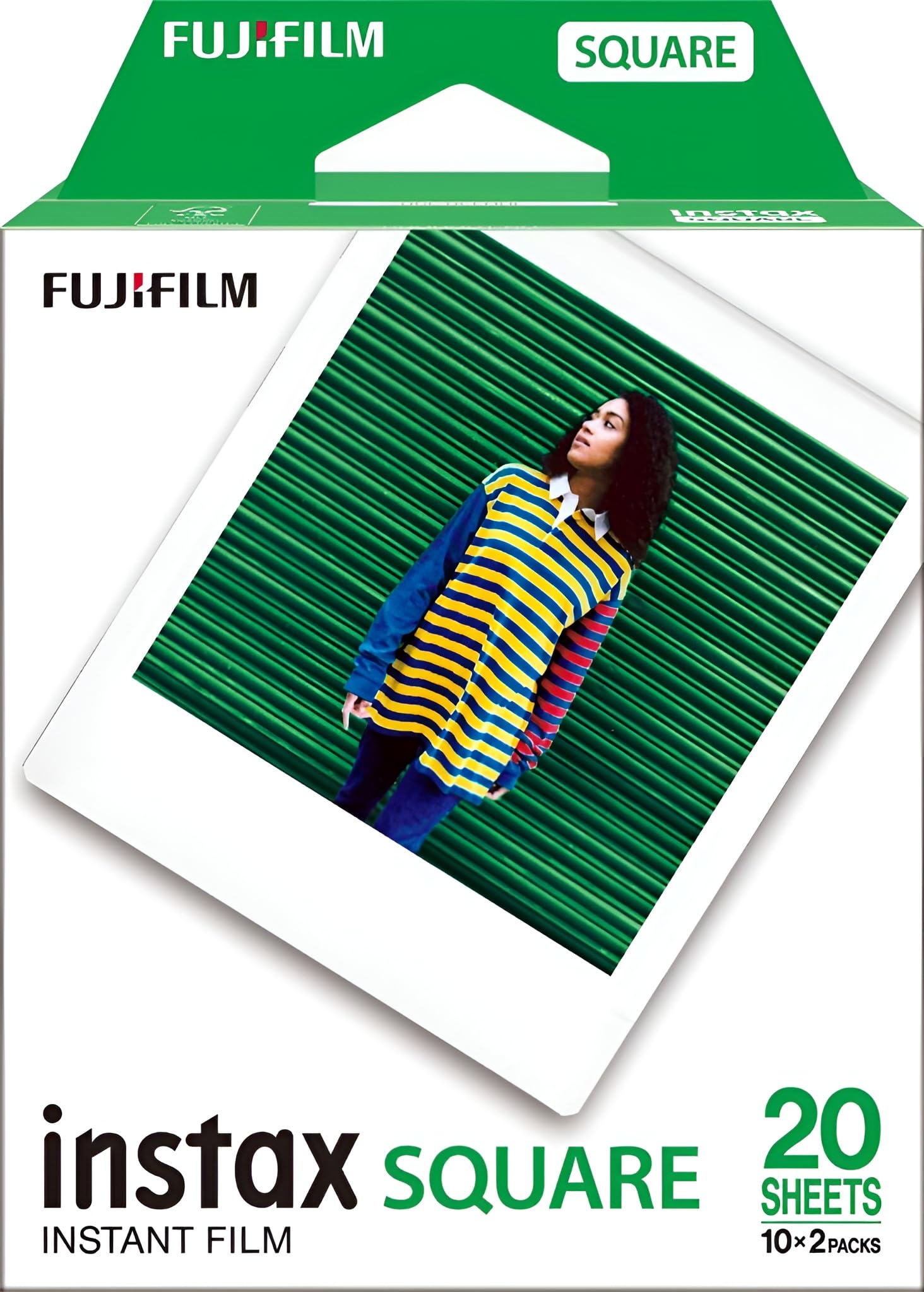 Fujifilm Instax Square Instant Film - ISO 800 White Border (20 Shots)
