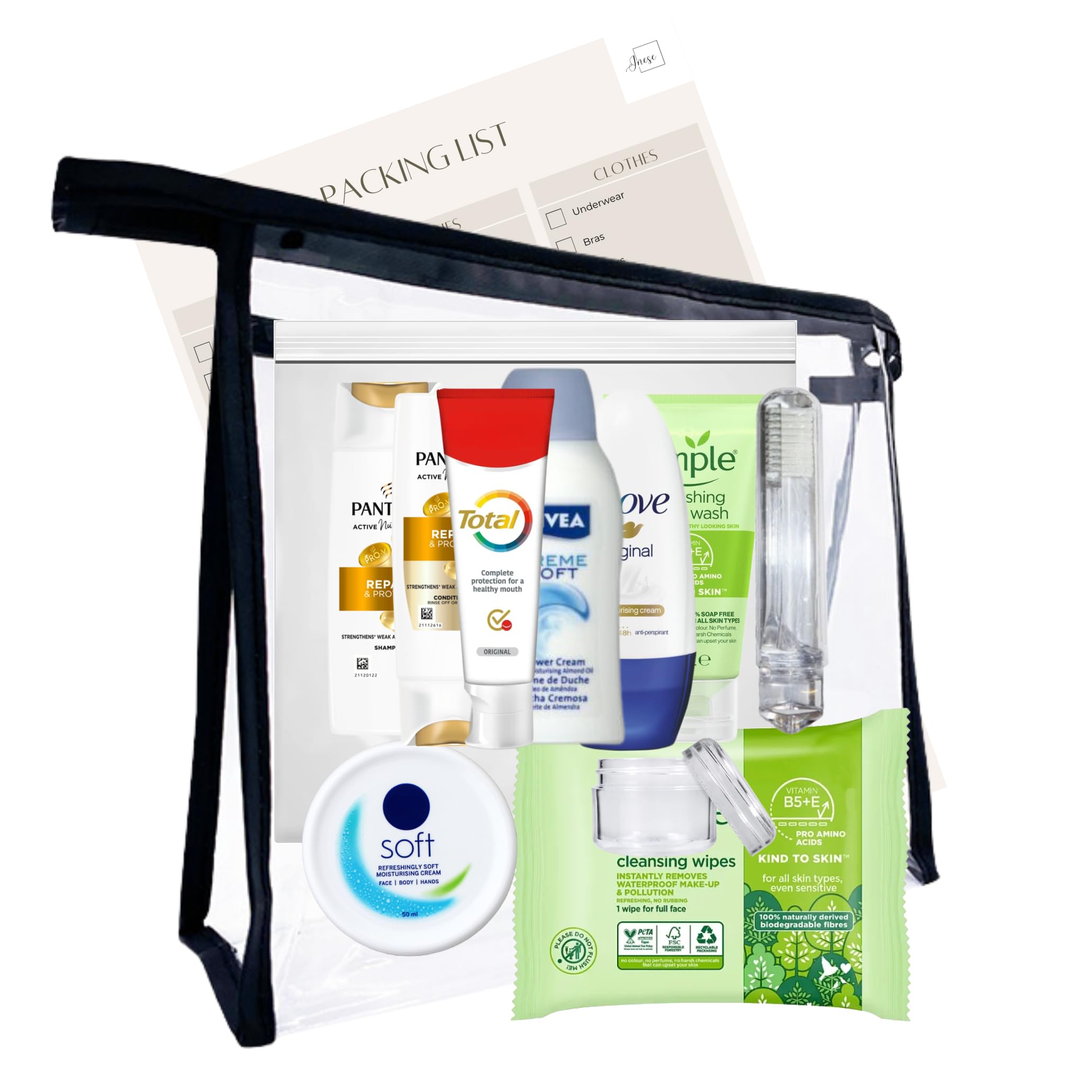 Women's Travel Toiletries Set – TSA Approved 10pc Kit