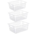 iPEGTOP Metal Wire Stroage Baskets, Large Freezer Refrigerator Organizer Bins, Home Office Shelf Freezer Storage for Bathroom, Pantry - image 1