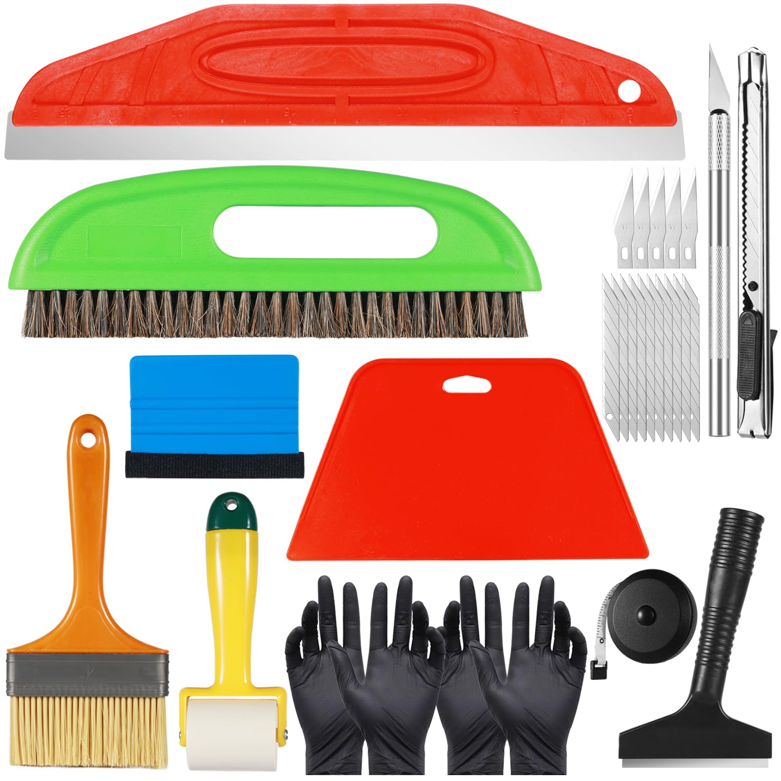 Ysimple 13PC Wallpaper Smoothing Tool Kit with Paste Brush & Seam Roller