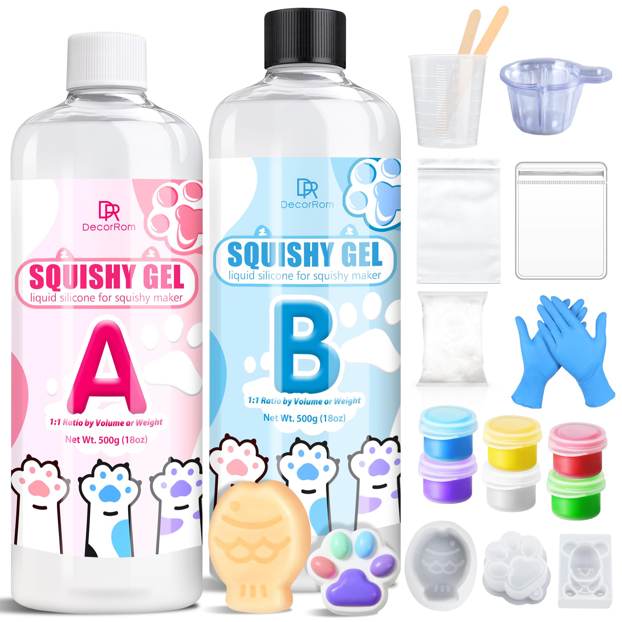 Taba Squishy Kit – 1000g Super Soft Liquid Silicone Rubber
