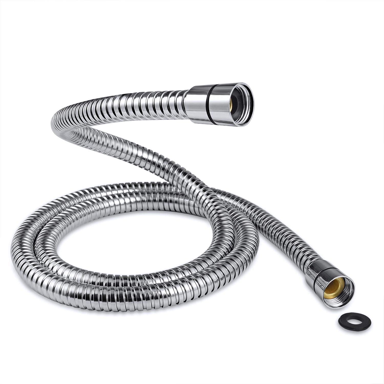 SAMODRA 1.75m Stainless Steel Shower Hose | 10mm Large Bore, Chrome