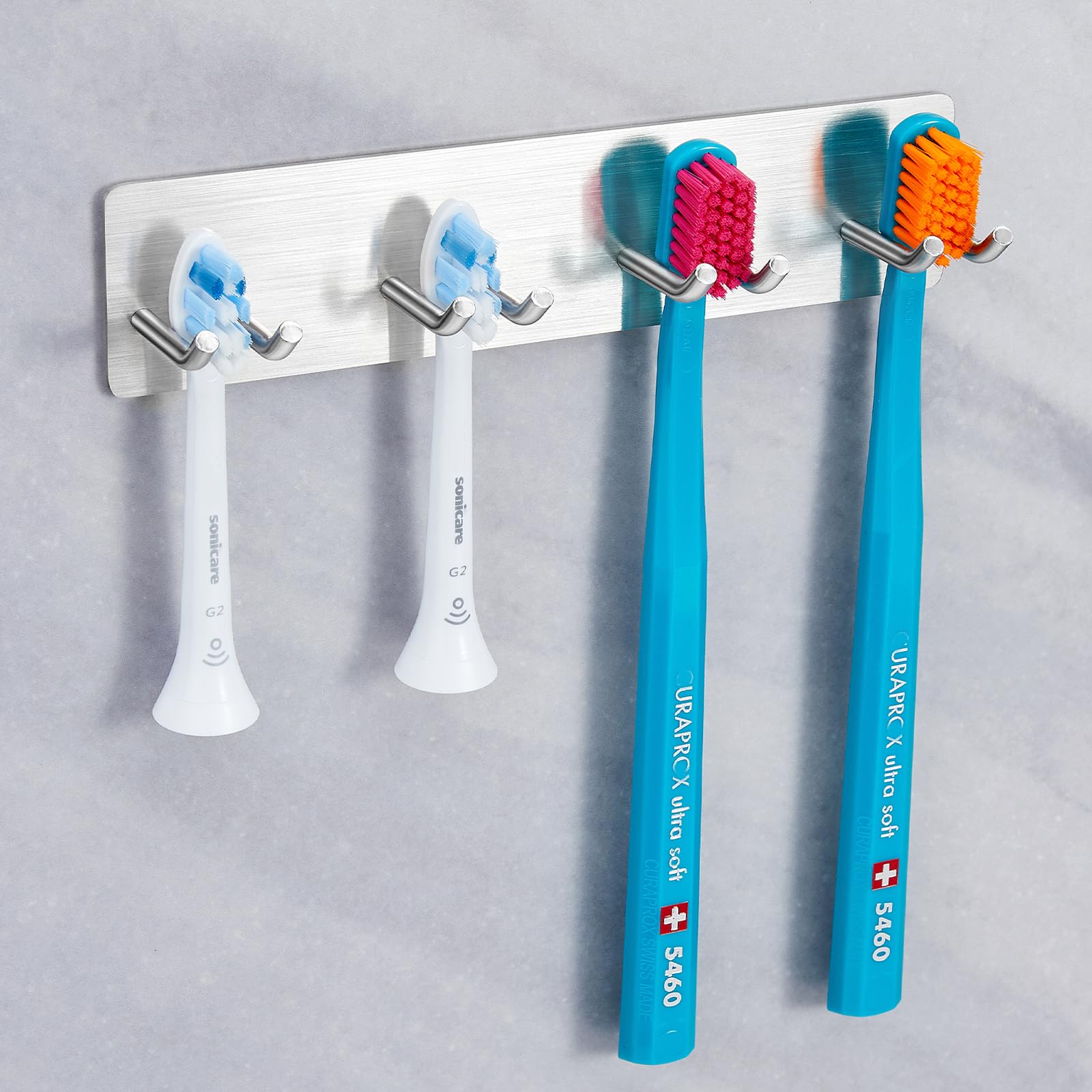 XILIMEN Wall Mounted Toothbrush Holder | 304 Stainless Steel Adhesive
