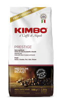 Kimbo Prestige Whole Bean Coffee - 80/20 Arabica Robusta Blend - 1kg