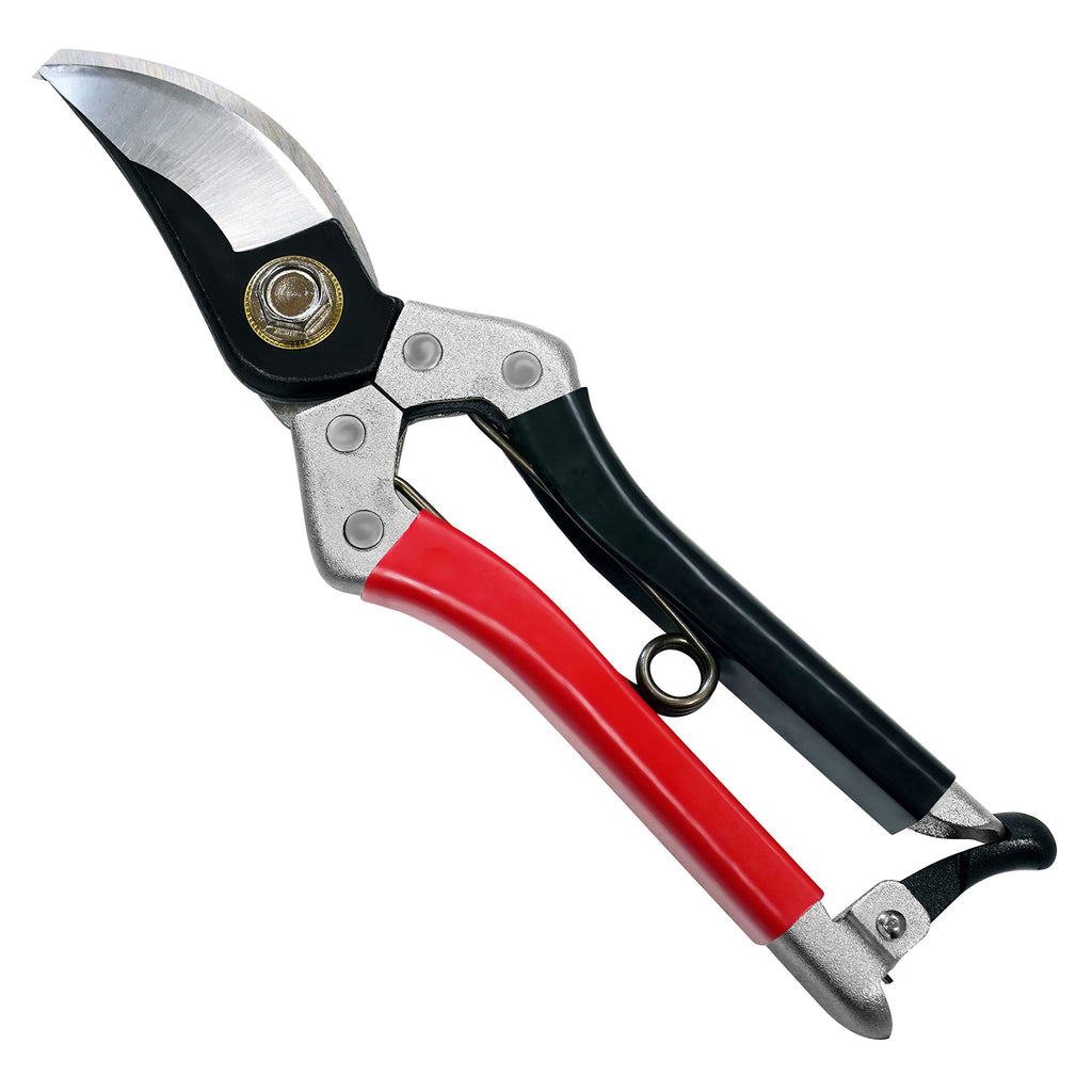 Kimura 8" Japanese Yasugi Steel Garden Secateurs | Heavy Duty Bypass Shears
