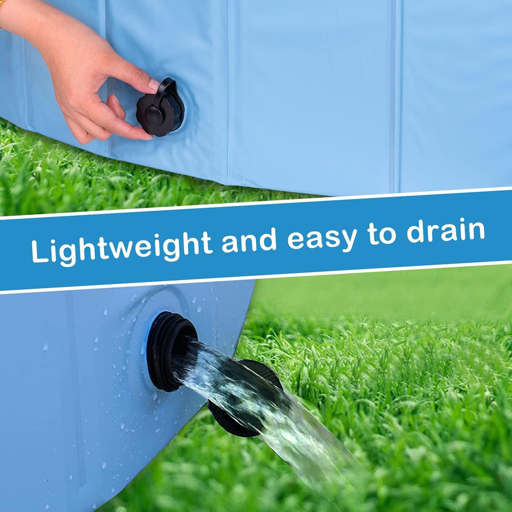 Massive Discounts Foldable Dog Pool – Durable PVC Pet Bath Tub