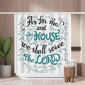 Bible Quote Shower Curtain – Waterproof Mold Resistant Fabric