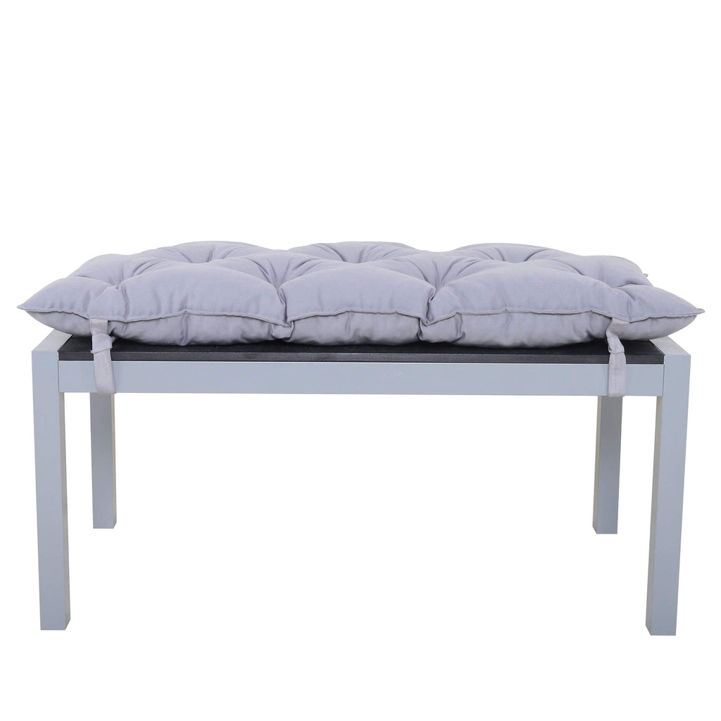 Chicreat Aluminium Garden Bench with Polywood Surface & Cushion