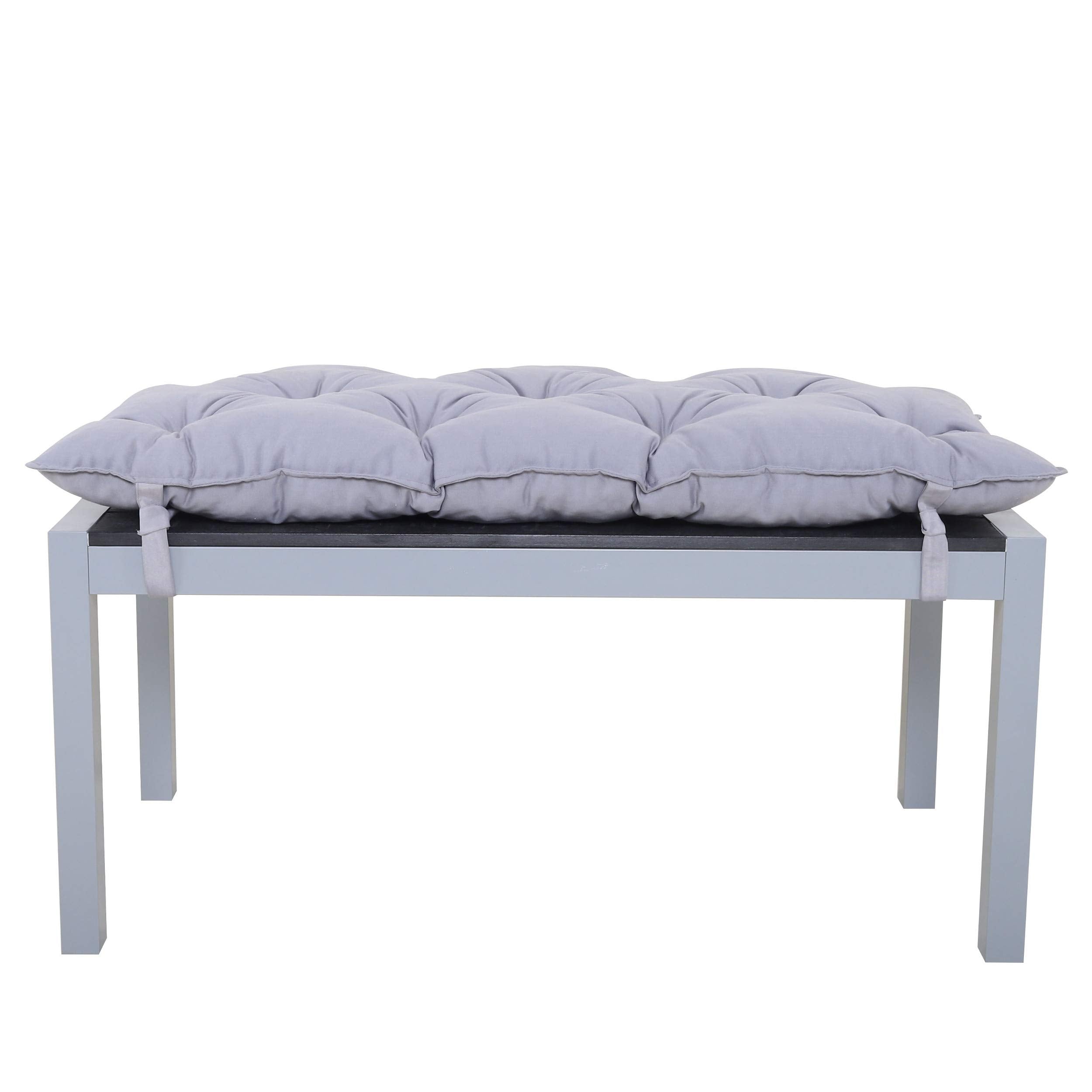 Chicreat Aluminium Garden Bench with Polywood Surface & Cushion