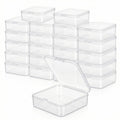 LJY Clear Square Plastic Boxes with Lids, 23 Pack, 3 x 3 x 1 in