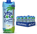 Vita Coco Pure Coconut Water – Natural Electrolytes – 1L (Pack of 12)