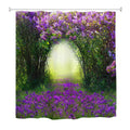 Goodbath 3D Garden Rose Shower Curtain – Waterproof Anti-Mould Polyester