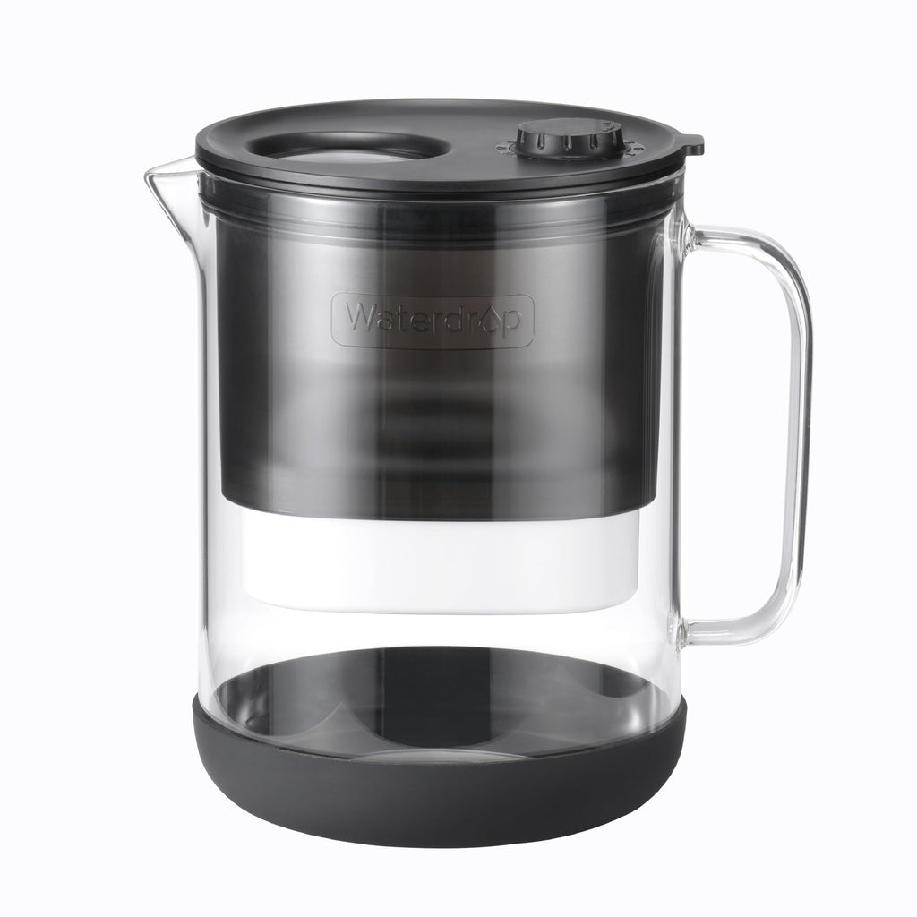Waterdrop Glass Water Filter Jug | 1.5L Pitcher with 5-Stage Filtration