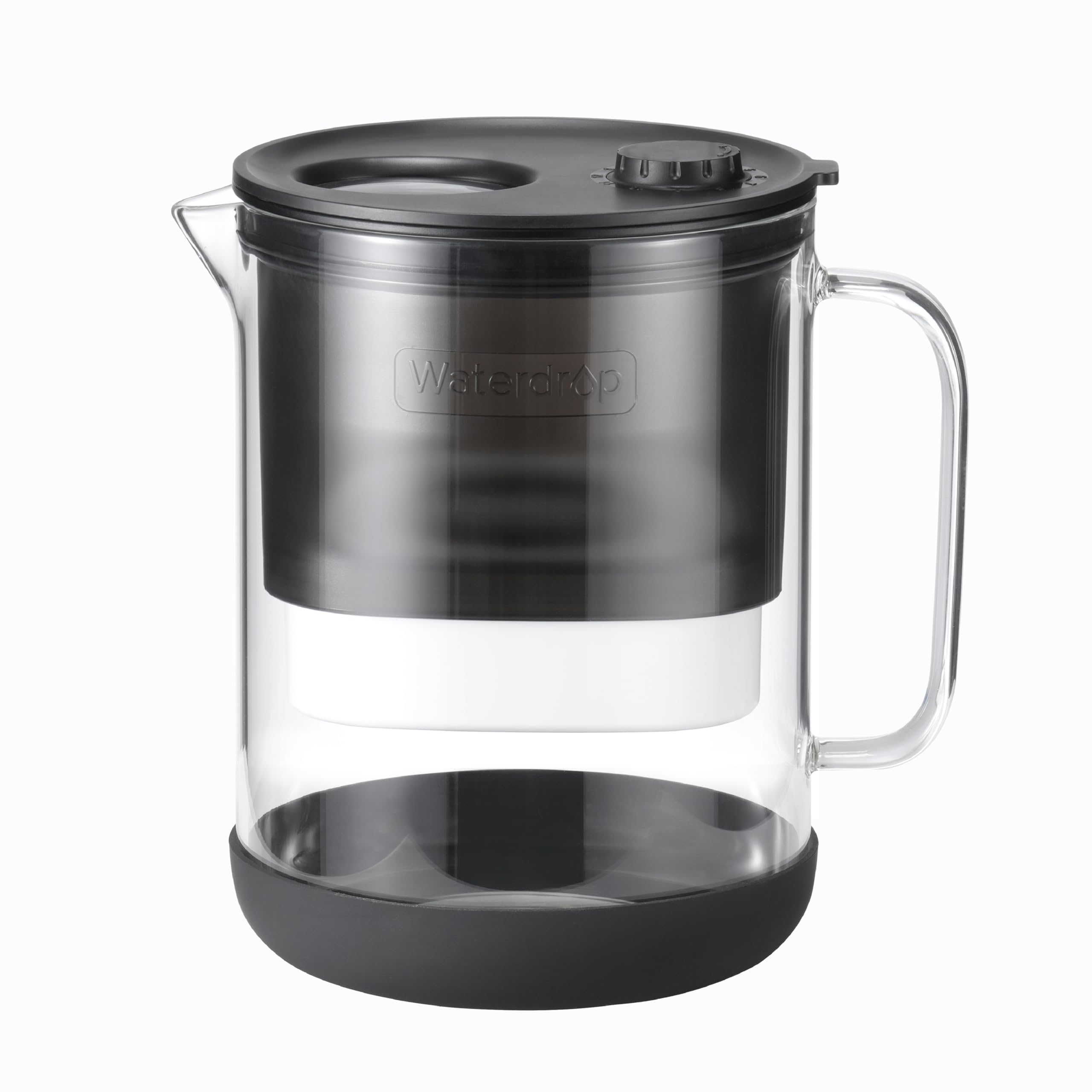Waterdrop Glass Water Filter Jug | 1.5L Pitcher with 5-Stage Filtration