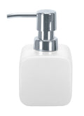 Kleine Wolke Cubic Soap Dispenser – White Stoneware Bathroom Accessory